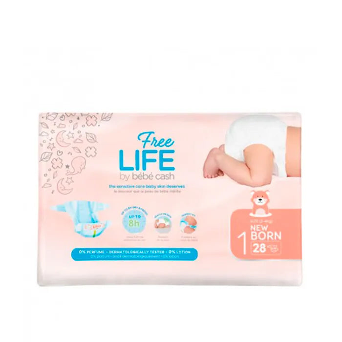 Freelife Bebé Cash Couche-Culotte New Born 1 2- 28U