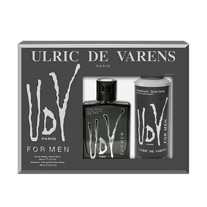 Ulric De Varens UDV Black For Men Eau De Toilette Coffret 2 Produits