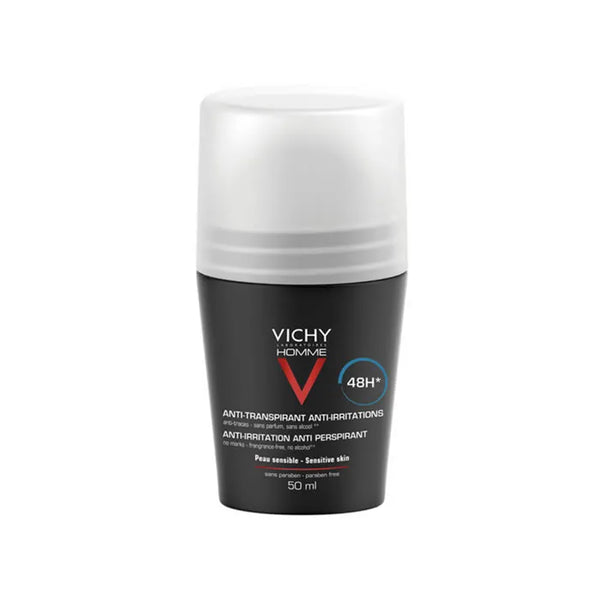 Vichy Homme Déodorant Roll On Peaux Sensibles 50ml - VICHY