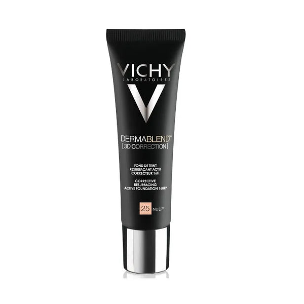 Vichy Dermablend 3D Correction Fond De Teint Peaux Grasses 25 Nude 30ml - Batty Beauty