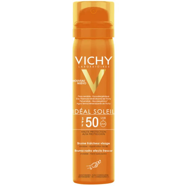 Vichy Idéal Soleil Brume Fraîcheur Visage Spf50 75ml - Batty Beauty
