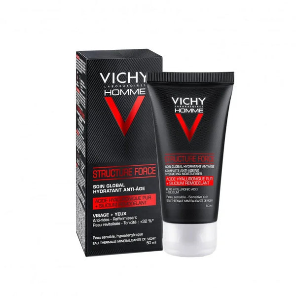 Vichy Homme Structure Force Soin Hydratant Anti-Age Peau Sensible 50ml - VICHY