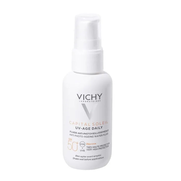 Vichy Capital Soleil Uv-Age Daily SPF50+ Water Fluid Antifotoaging 40ml - Batty Beauty