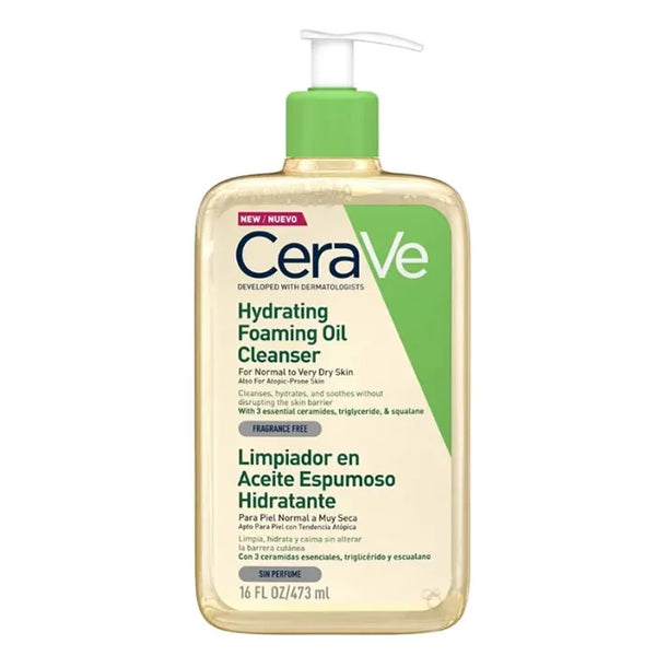 Cerave Huile Moussante Démaquillante Hydratante 473ml - Batty Beauty