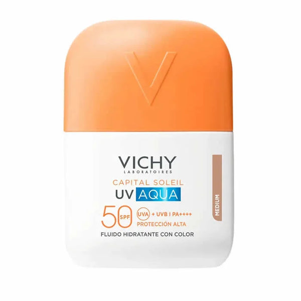 Vichy Capital Soleil UV Aqua Hydrating Fluid Tinted Spf50+ Medium 50ml - Batty Beauty