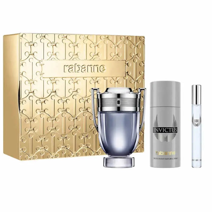 Paco Rabanne Invictus Eau De Toilette Coffret 3 Produits