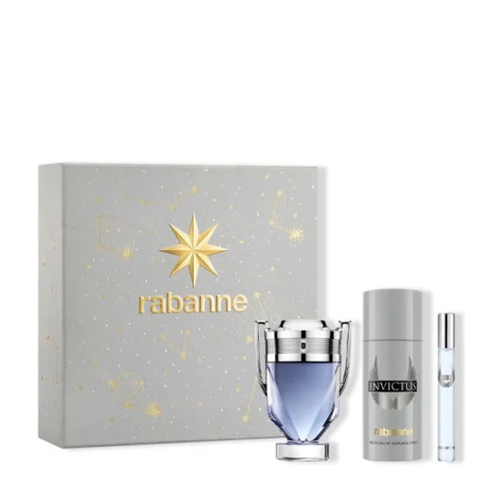 Paco Rabanne Rabanne Invictus Eau De Toilette Coffret 3 Produits