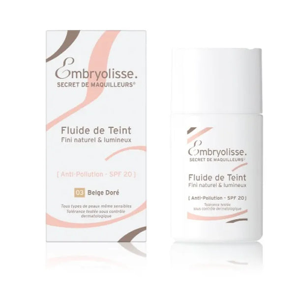 Embryolisse Fluid De Teint Spf20 03 Beige Doré - Batty Beauty