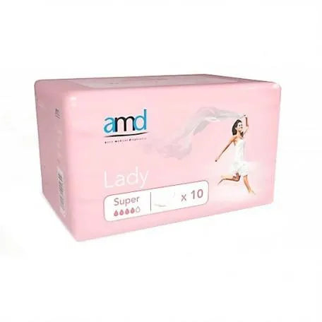 Amd Protector Absorbente Femenino Super 10 Unidades Active Medical - Batty Beauty
