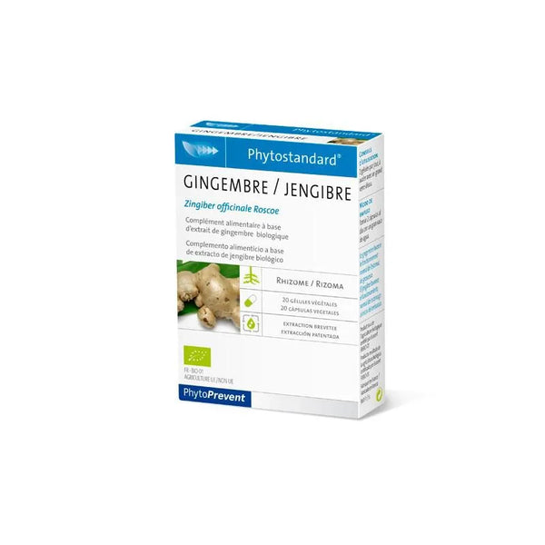 Pileje Phytoprevent Phytostandard Gingembre 20 Gélules - Batty Beauty