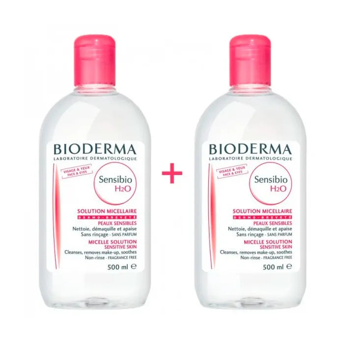 Bioderma Sensibio H2O Solution Micellaire Peaux Sensibles 2x500ml