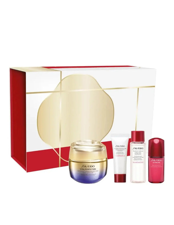 Shiseido Vital Perfection Uplifting y Firming Cream Estuche 4 Piezas - Batty Beauty