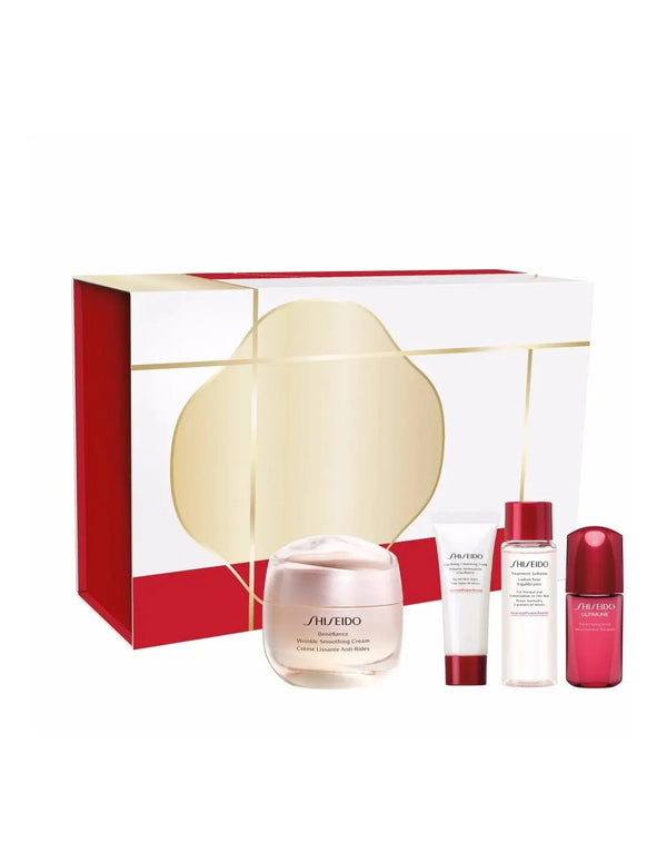 Shiseido Benefiance Wrinkle Smoothing Cream Estuche 4 Piezas - Batty Beauty