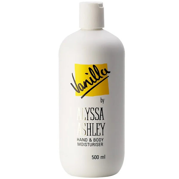 Alyssa Ashley Vanilla Mains Et Corps Moisturiser 500ml - Batty Beauty