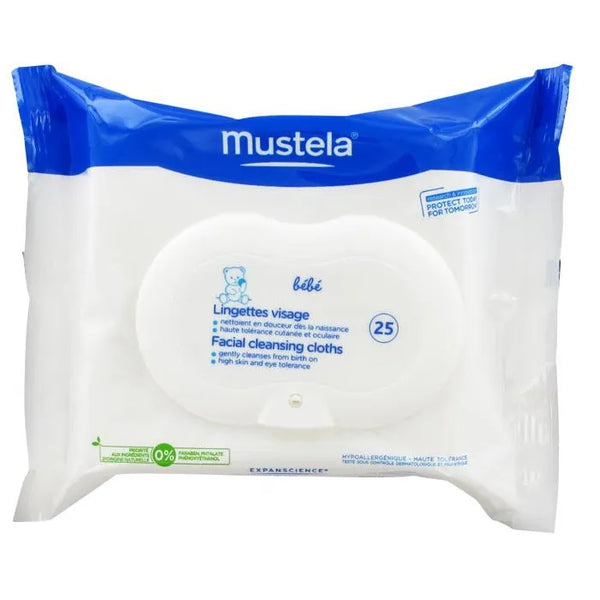 Mustela Baby Lingettes Visage 25 Unités - Batty Beauty