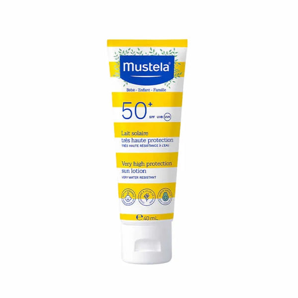 Mustela Baby Spf50+ Lait Solaire Très Haute Protection Spécial Visage 40ml - Batty Beauty