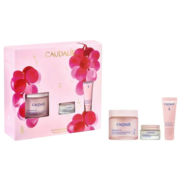 Caudalie Resveratrol-Lift Firming Cashmere Cream Coffret 3 Produits 50ml - Batty Beauty