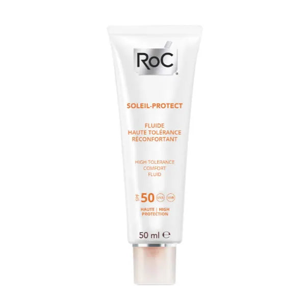 Roc Fluide Haute Tolérance Réconfortant Spf50 50ml - Batty Beauty