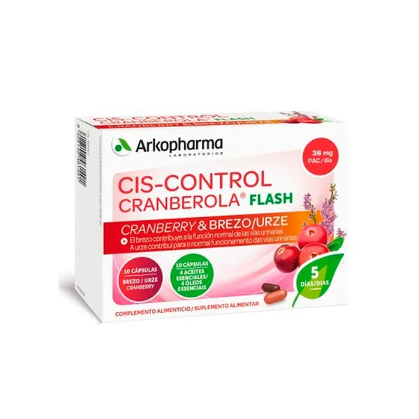 Arkopharma Cis-Control Cranberola Flash 20 Capsules - Batty Beauty