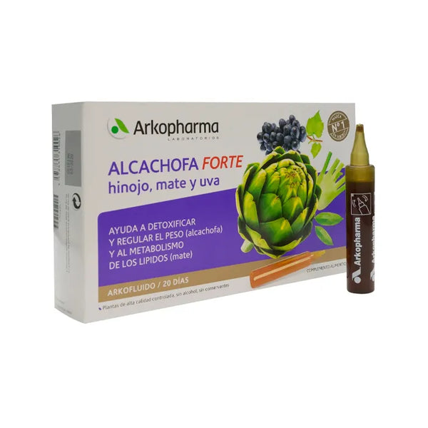 Arkopharma Arkofluido Artichaut Forte 20 Ampoules - Batty Beauty