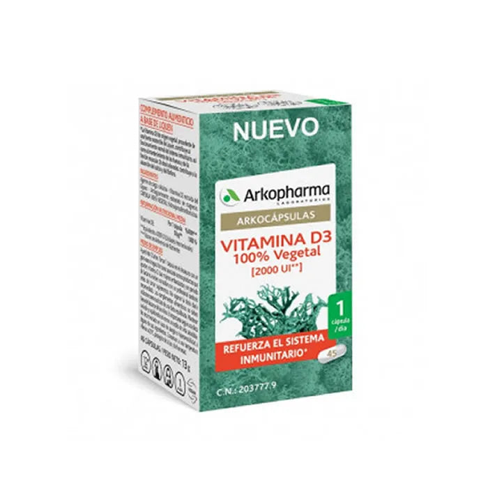 Arkopharma Arkocapsulas Vitamine D3 45 Capsules