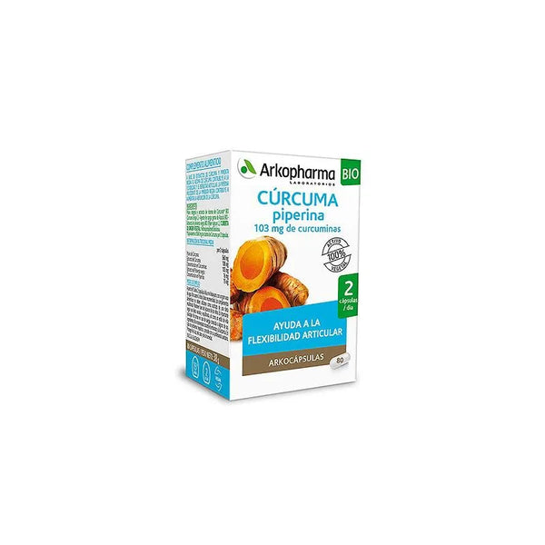 Arkopharma Turmeric Piperine 80 Capsules - Batty Beauty