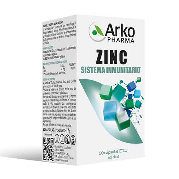 Arkopharma Zinc 50 Capsules - Batty Beauty
