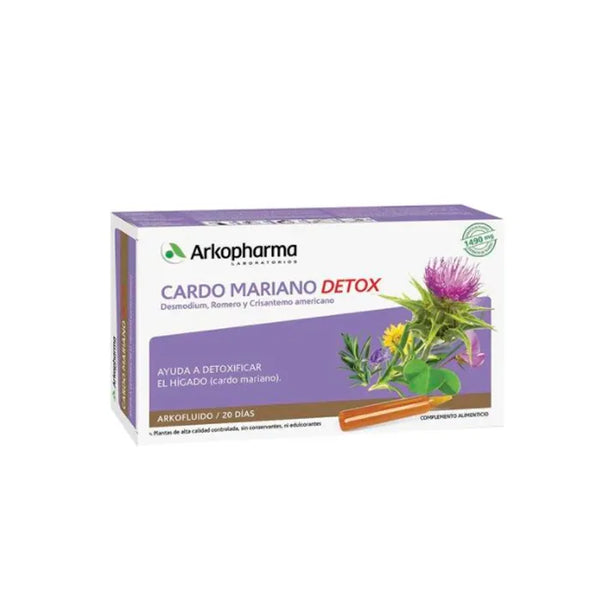 Arkopharma Milk Thistle 20 Ampoules - Batty Beauty