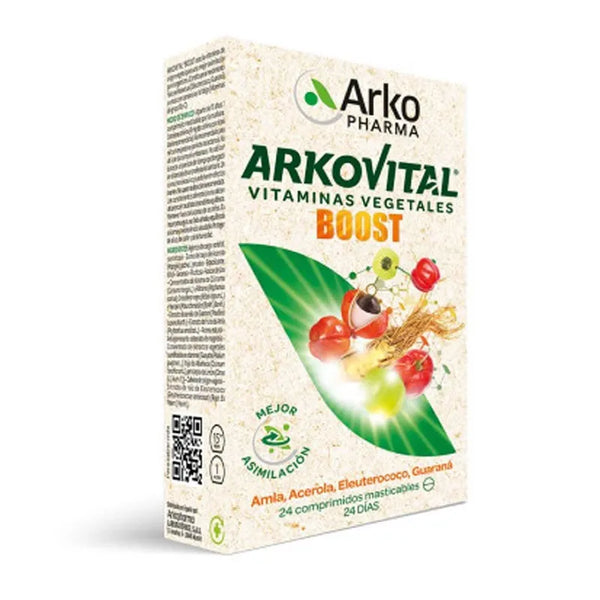 Arkopharma Arkovital Boost 24 Comprimés À Mâcher - Batty Beauty