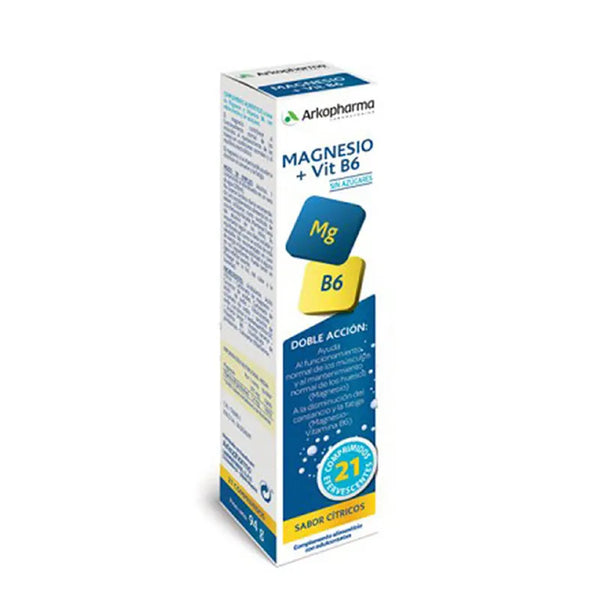 Arkopharma Arkomag Magnésium Et Vitamine B6 21 Comprimés Effervescents - Batty Beauty