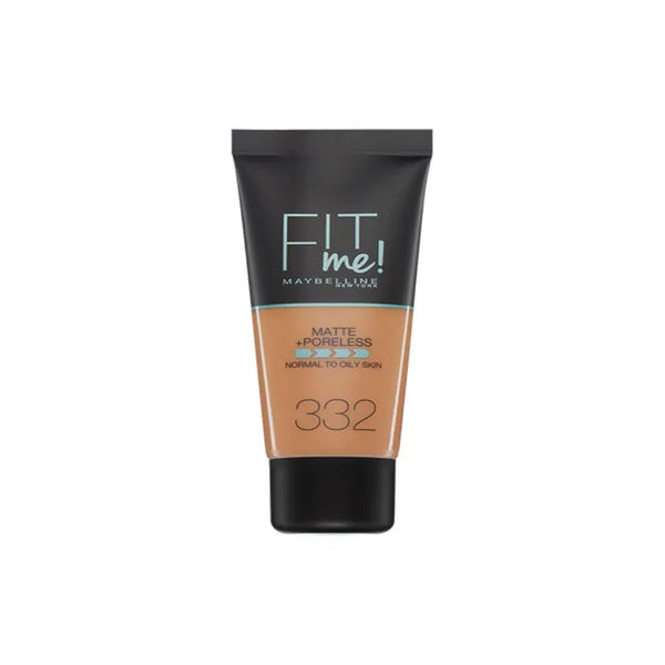 Maybelline Fit Me Matte + Poreless Foundation 332 Golden Caramel 30ml - MAYBELLINE