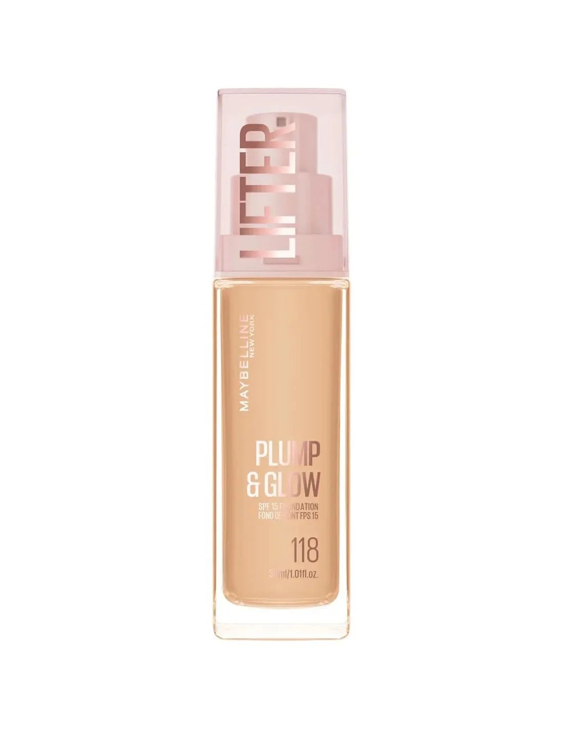 Maybelline Lifter Plump y Glow Base 118