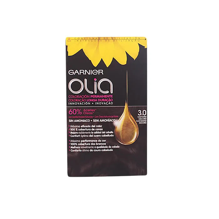 Garnier Olia Permanent Coloring 3,0 Marron Foncé