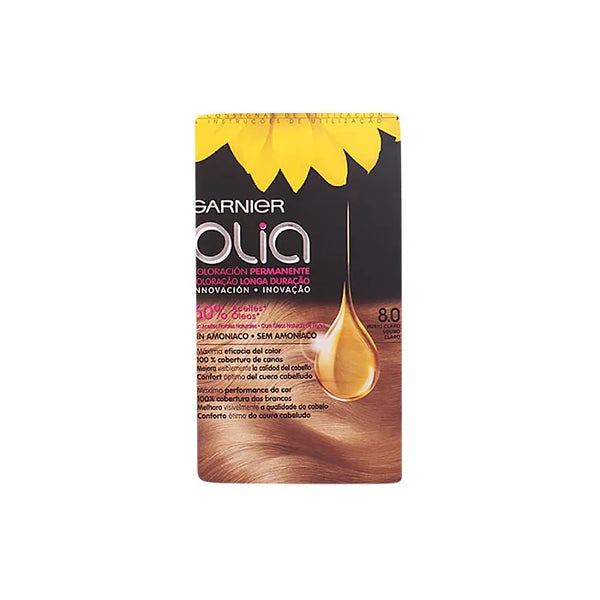 Garnier Olia Permanent Coloring 8,0 Light Blonde - GARNIER