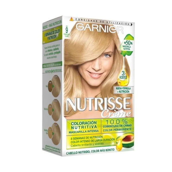 Garnier Nutrisse Crème Nourishing Color 9 Very Light Blonde - Batty Beauty