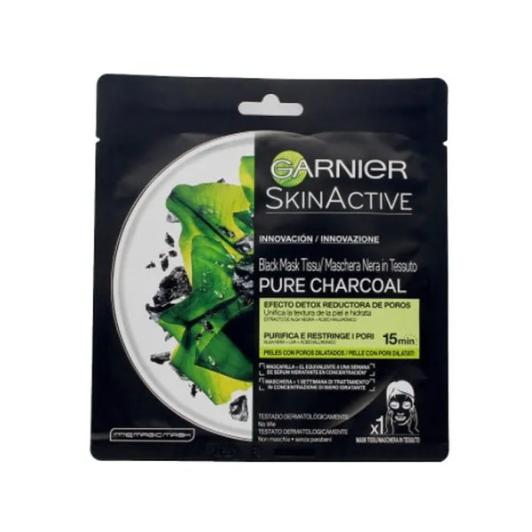 Garnier SkinActive Black Mask Tissu Pure Charcoal 1 Unit - Batty Beauty