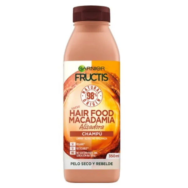 Garnier Fructis Hair Food Macadamia Shampooing Lissant 350ml - Batty Beauty