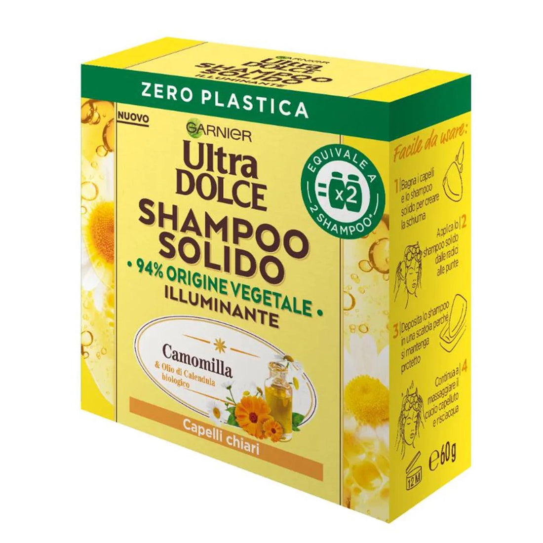Garnier Ultra-Dolce Champu Solido Camomilla