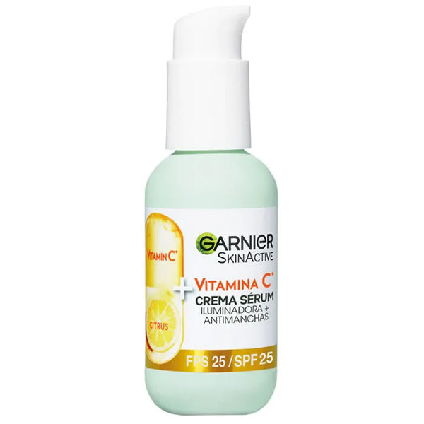 Garnier SkinActive Anti Spot Illuminating Serum Cream Vitamin C Spf25 50ml - Batty Beauty
