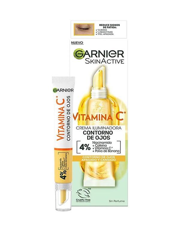 Garnier Skinactive Vitamina C Crema Iluminador Contorno De Ojos 15ml - GARNIER