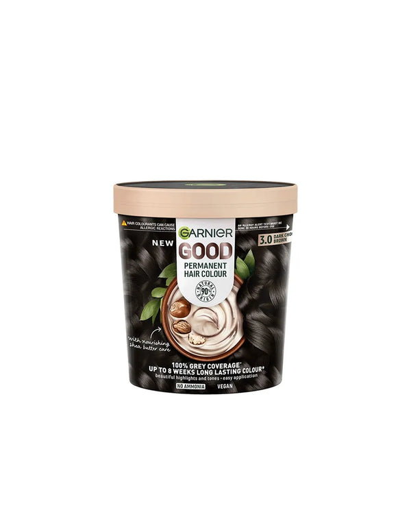 Garnier Good Coloración Permanente 3,0 Castaño Oscuro 1 U - Batty Beauty
