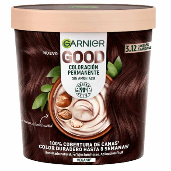 Garnier Good Permanent Hair Color 3.12 Cranberry Brown - Batty Beauty