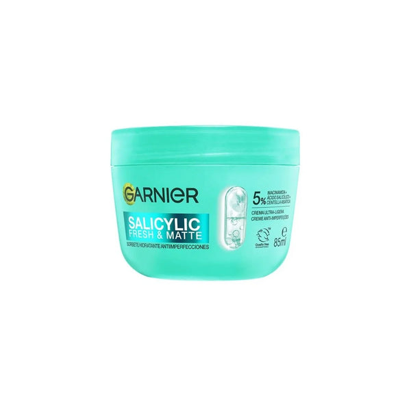 Garnier Salicylic Fresh y Matte Sorbete Hidratante Antiimperfecciones 85ml - Batty Beauty