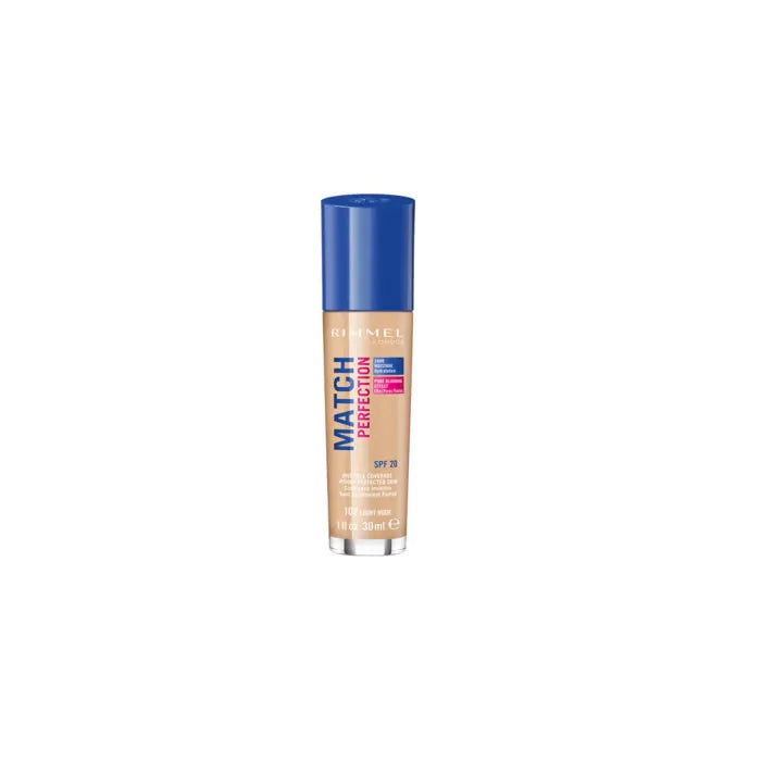 Rimmel London Rimmel Match Perfection Foundation Spf20 102 Light Nude