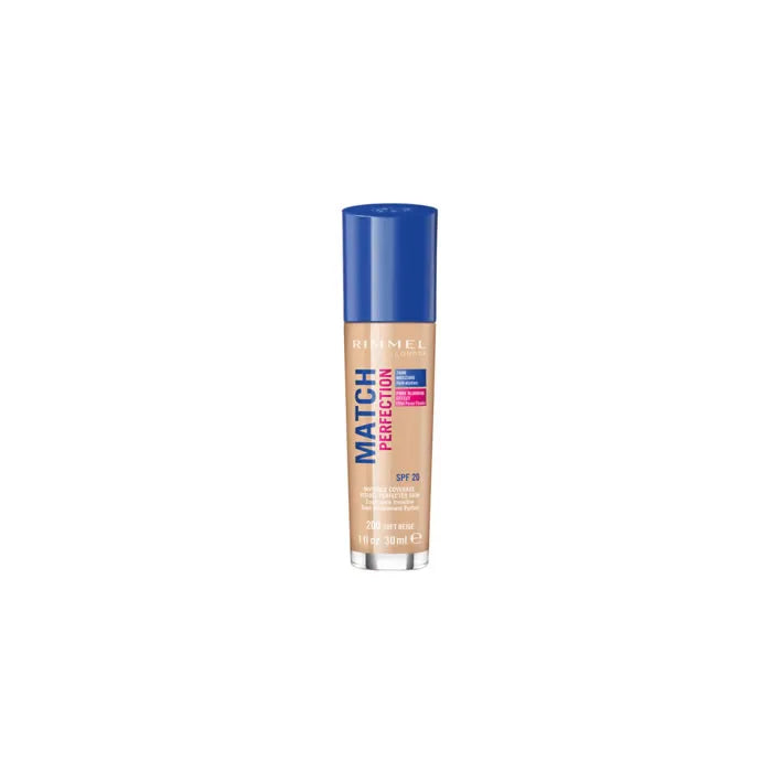 Rimmel London Rimmel Match Perfection Foundation Spf20 200 Soft Beige