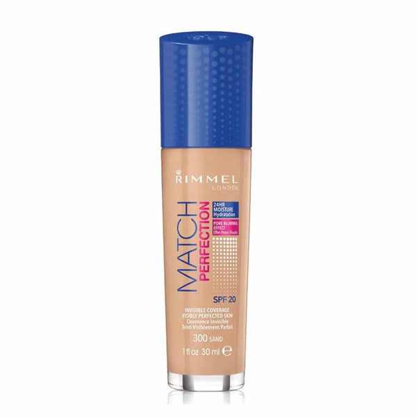 Rimmel London Match Perfection Spf20 300 Sand - Batty Beauty