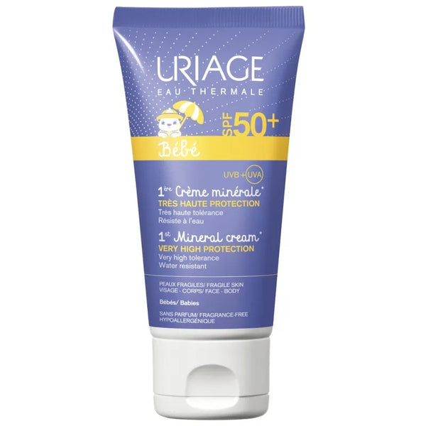 Uriage Baby Crème Minérale SPF50+ 50ml - Batty Beauty