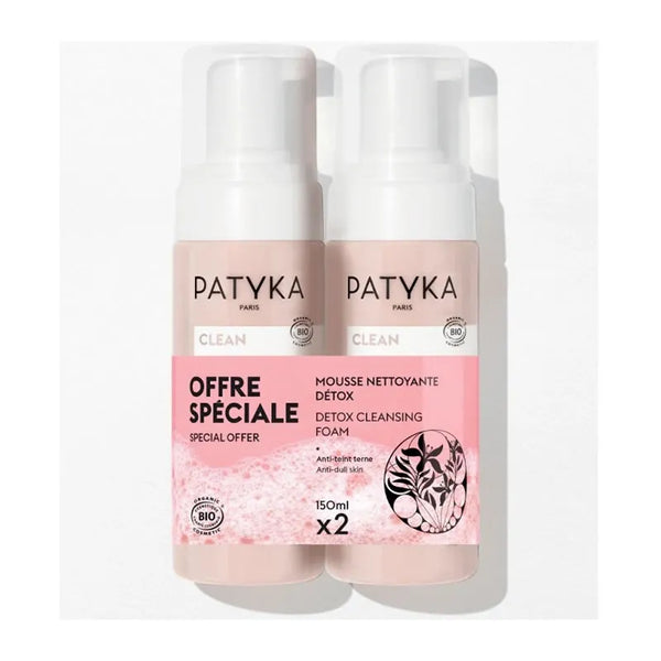 Patyka Duo Mousse Nettoyante Détox 2x150ml - Batty Beauty