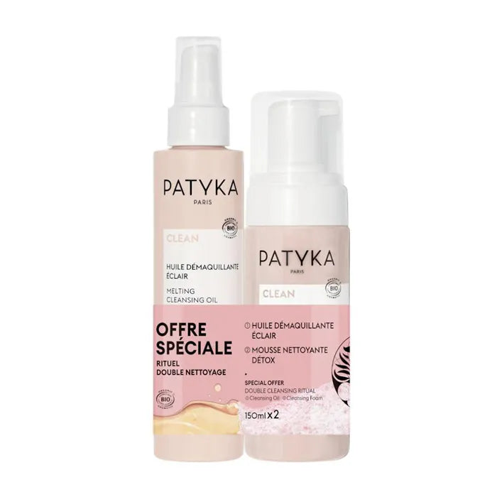 Patyka Huile Démaquillante + Mousse Nettoyante Coffret 2 Pièces