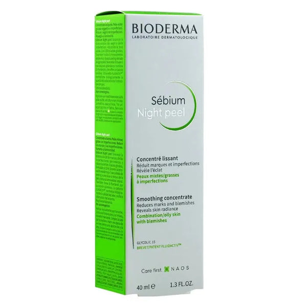 Bioderma Boderma Sebium Night Peel Concentré Lissant 40ml - Batty Beauty